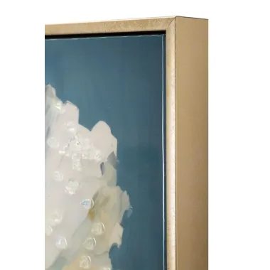 MALOWANY OBRAZ NA PŁÓTNIE LAKIEROWANY BLUEY Z RAMĄ 42 3,5 62 cm